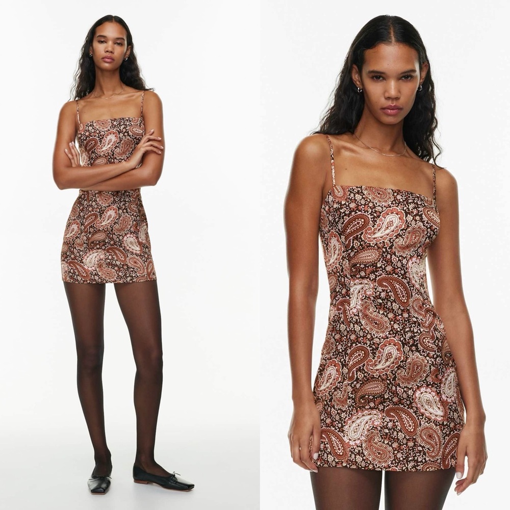 Aritzia Sunday Best Mini Paisley Dress size 4